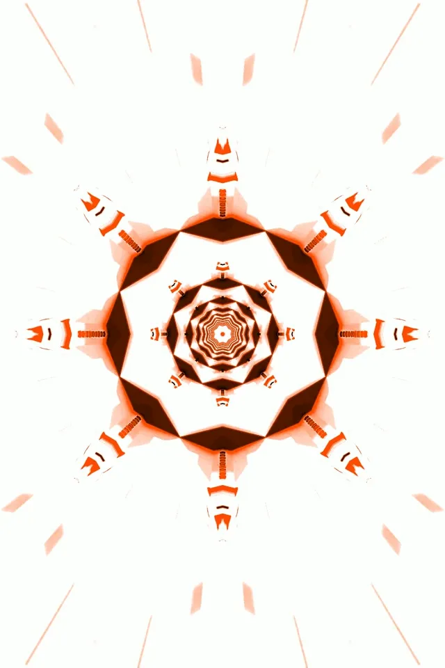 Червоний Калейдоскоп Неоновий Тунель 2:3 Photo Portrait 60fps Заставка Vj Loop