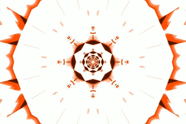 빨간 만화경 네온 터널 3:2 서피스 60fps 화면보호기 VJ Loop