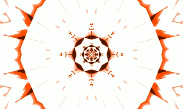 VJLoops Túnel de Neó Explosió d'Estrella Calidoscopi Vermell 5:3 wide 60fps Estalvi de Pantalla