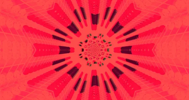 تونل نئون گردابه زرشکی محافظ صفحه 4K UHD 60fps کاغذ دیواری زنده