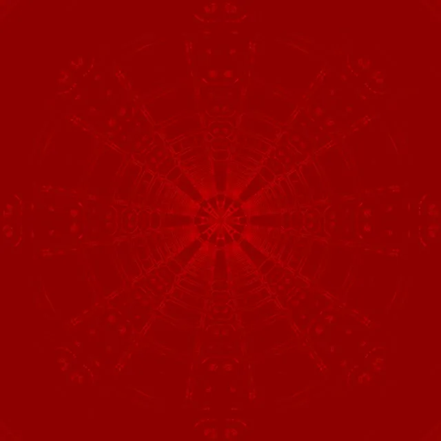 Red Mandala Neon Tunnel Vj Loop 1:1 Square 60fps Screensaver