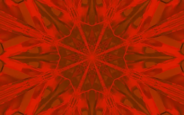 Red Fractal Kaleidoscope Neon Tunnel Vj Loop 16:10 MacBook 60fps Screensaver