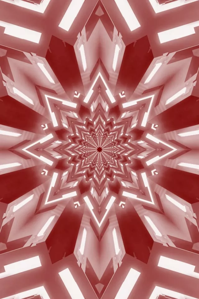 Червона зоря калейдоскоп неоневий тунель Vj Loop 2:3 Photo Portrait 60fps Screensaver