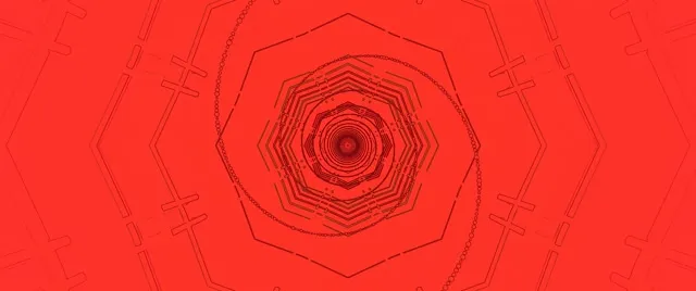 Túnel Neó Vermell Octàgon Vòrtex Vj Loop 2.39:1 Cinemascope 60fps Estalviapantalles