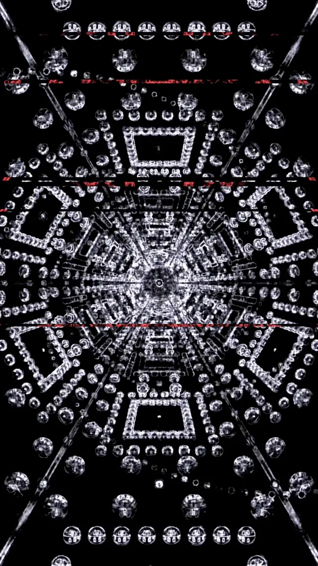 Túnel Neón Mandala Burbulla VJ Loop 9:16 Reels 60fps Salvapantallas