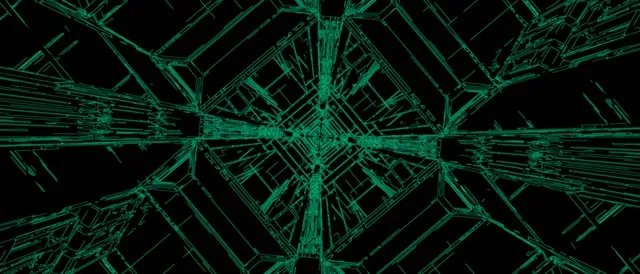 Neon Tunnel Green Diamond Vortex Vj Loop 21:9 Ultrawide 60fps Screensaver