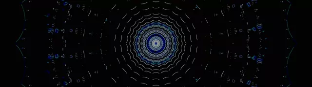 Temno Modra Kozmična Kaleidoskop Tunel - Abstraktno Geometrijski VJLoops