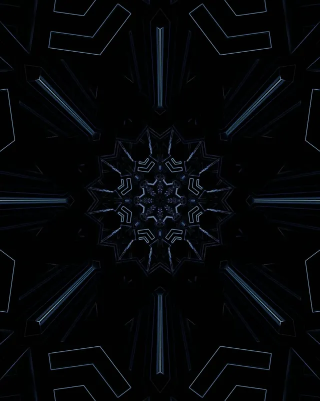 Neon Tunela Urdin Ilun Fraktal Izar VJ Loop 4:5 Instagram 60fps Pantaila-babesa