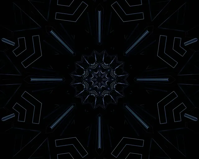 Neon Tunela Fraktal Elur-maila VJ Loop 5:4 Industrial 60fps Pantaila-babesa