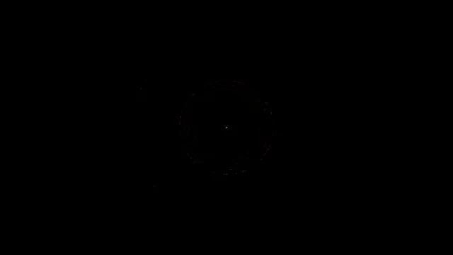 Dark circle rotating motion 4K UHD widescreen background loop