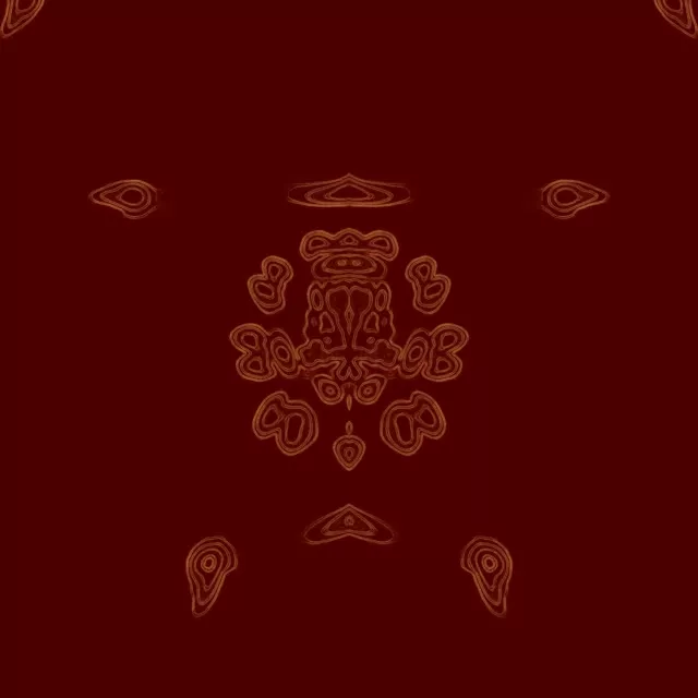 Neon Tunnel Crimson Mandala Kaleidoscope VJ Loop 1:1 Square 60fps Screensaver