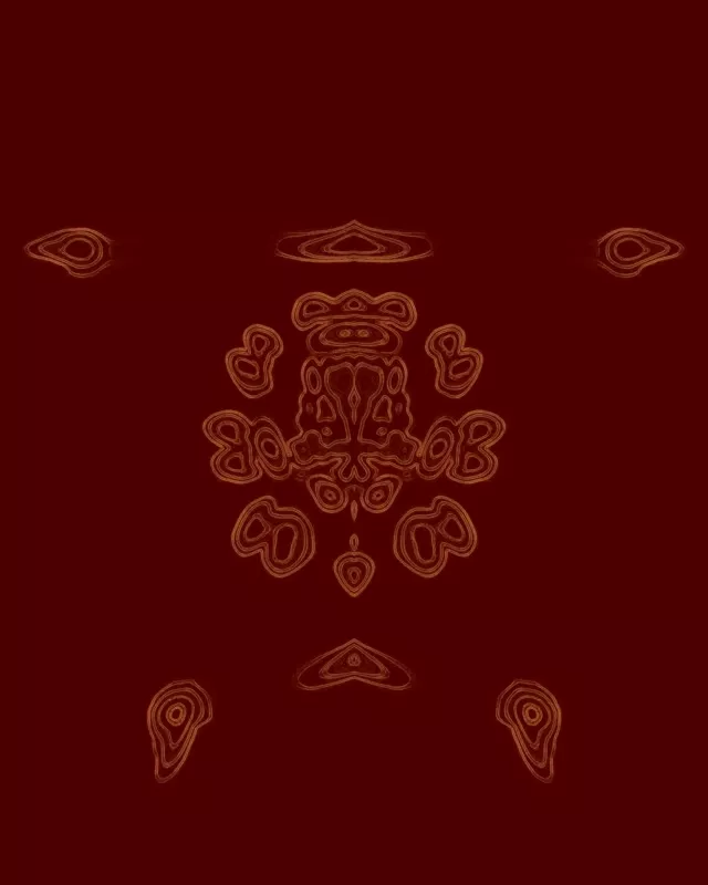 Crimson Mandala Neon Tunnel Vj Loop 4:5 Instagram 60fps Screensaver