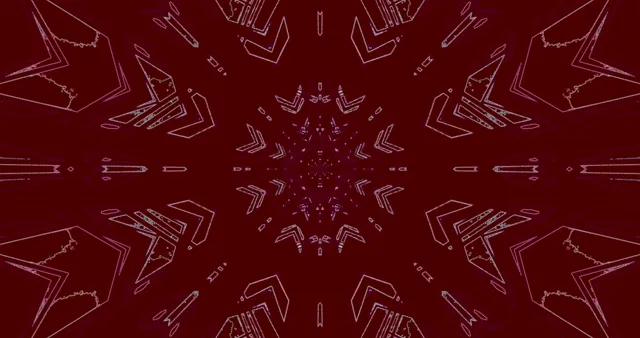 Tume Karmiinpunane Neoontunel Sümmeetria 4K UHD 60fps ekraanisäästja VJLoops klipp