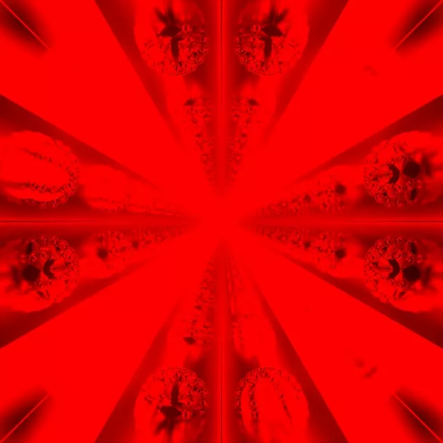 Fractal Rose Neon Tunnel Vj Loop 1:1 Square 60fps Screensaver