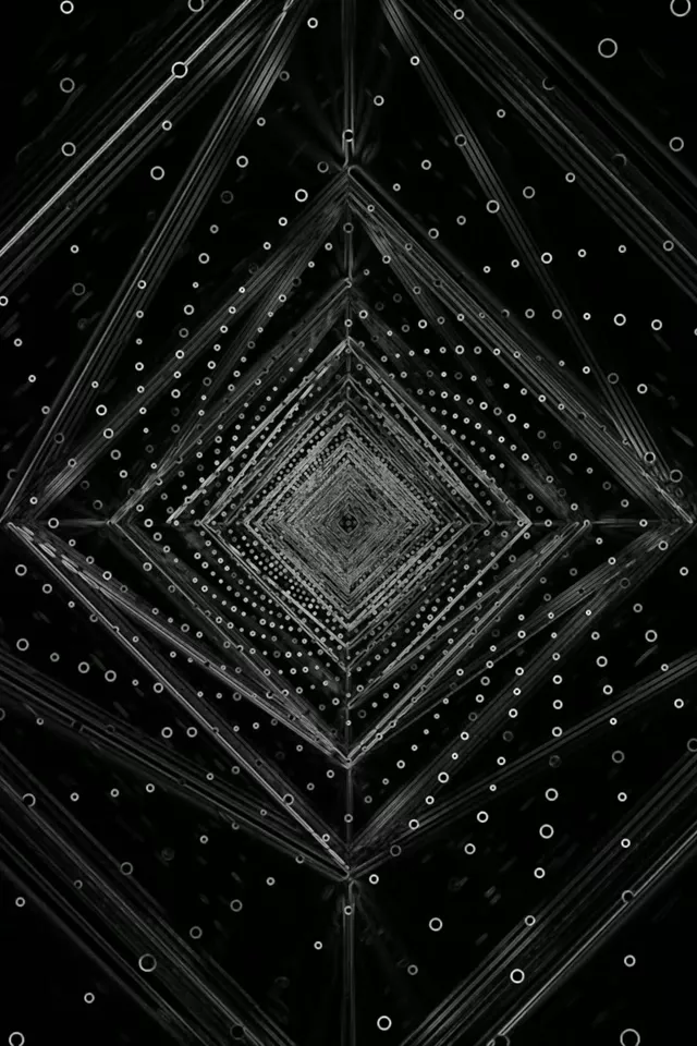 Twnnel Neon Diemwnt Tywyll Arbedwr Sgrin 2:3 Portread 60fps VJLoops PC