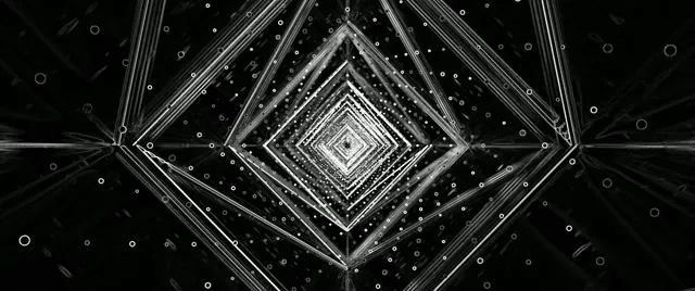 Neon Tunnel Diamond Vortex VJ Loop 2.39:1 Cinemascope 60fps Screensaver