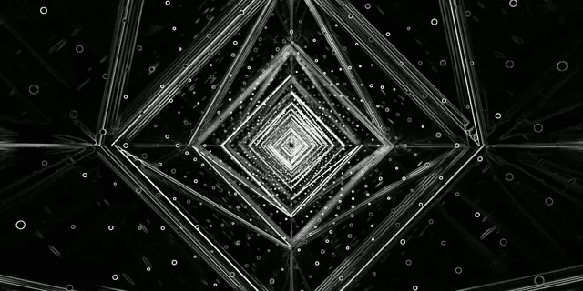 Neon Tunnel Diamond Vortex VJ Loop 2:1 Univisium 60fps Screensaver