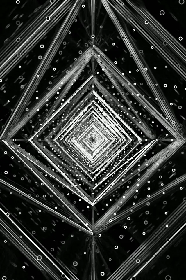 อุโมงค์นีออน เพชร Vortex VJ Loop 2:3 Photo Portrait 60fps Screensaver