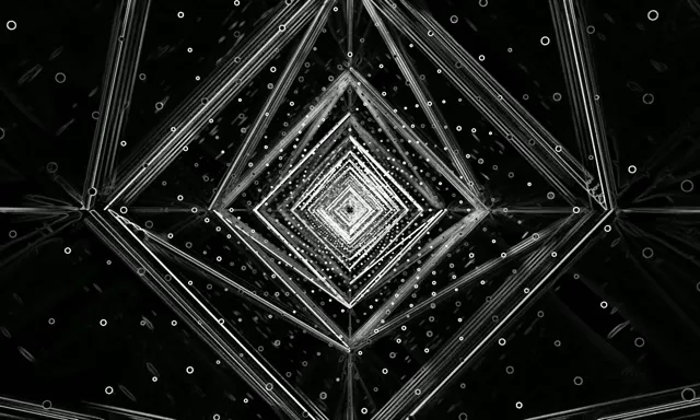 Neon Tunnel Diamond Vortex VJ Loop 5:3 Wide 60fps Screensaver
