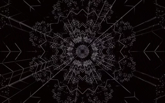 Tamni Fraktalni Kaleidoskop Neon Tunel Vj Loop 16:10 Macbook 60fps Čuvar Ekrana