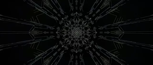 Dark Geometric Neon Tunnel Screensaver 21:9 Ultrawide 60fps Vj Loop PC