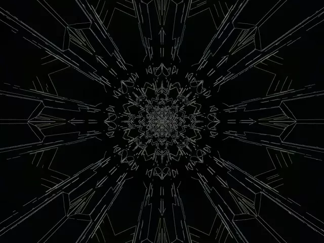 Tmavý geometrický neonový tunel šetrič obrazovky 4:3 Classic 60fps VJ Loop PC