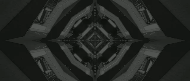 Neon Tunnel Dark Diamond Kaleidoscope Vj Loop 21:9 Ultrawide 60fps Screensaver