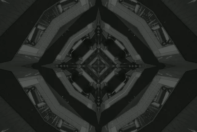 Neoninių Šviestuvų Tunelis Tamsus Deimanto Kaleidoskopas VJ Ciklas 3:2 Surface 60fps Ekrano Užsklanda