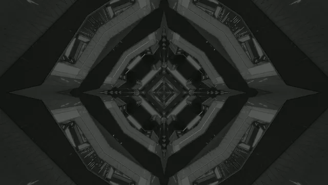 მუქი გეომეტრიული ნეონის გვირაბი ეკრანის დამცველი 4K UHD 60fps VJLoops