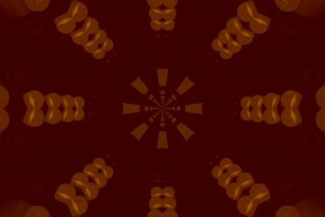 Neon Tunel Fraktal Kaleido 3:2 Surface 60fps Screensaver VJ Loop