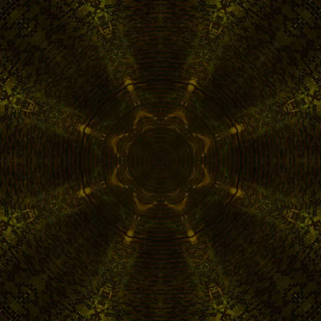 Vj loop Neon Tunnel Golden Hexagon Vortex 1:1 square 60fps screensaver