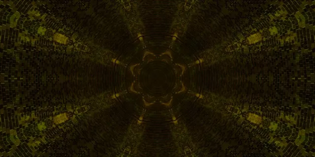 Neon Tunnel Mosaic Star Vortex Vj Loop 2:1 Univisium 60fps Screensaver