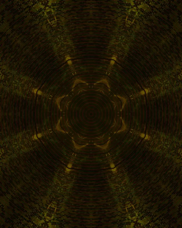 Túnel Neón Vórtice Espiral Oliva VJ Loop 4:5 Instagram 60fps Protector de Pantalla