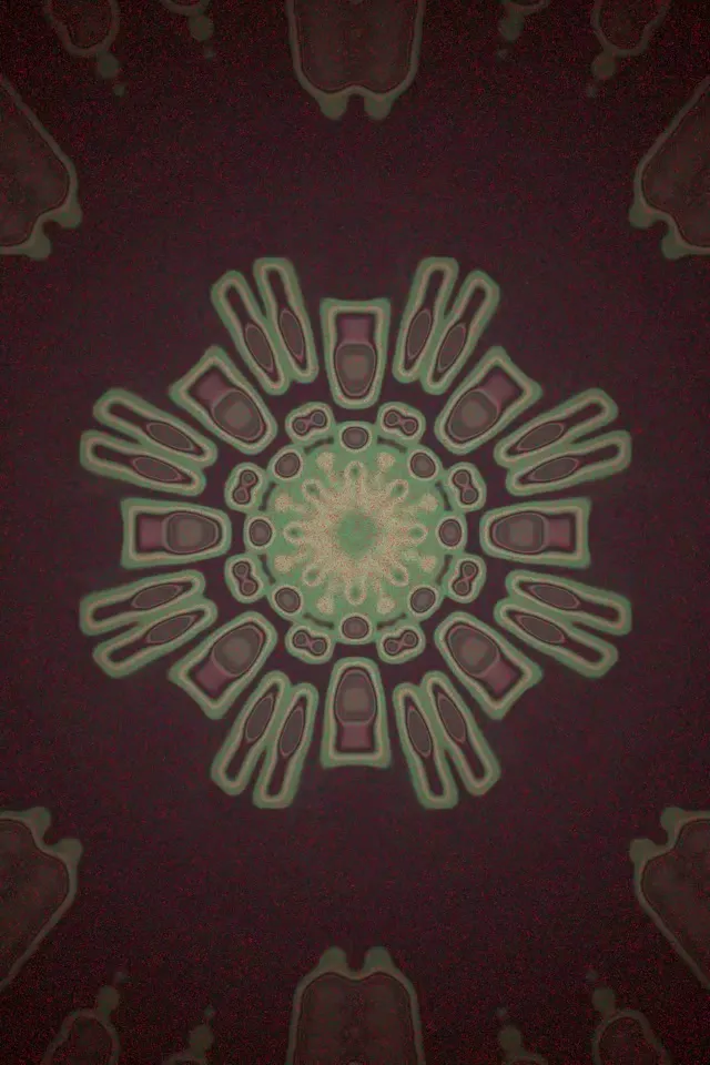 Tunnel za Neon Radial Petal Burst VJ Loop 2:3 Photo Portrait 60fps Screensaver