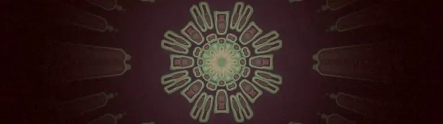 Neon Tunnel Kaleidoskop Eksplosion 32:9 Super Ultrawide 60fps Pauseskærm VJLoops