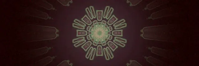 Neon Tunnel Mørk Mandala Radial Eksplosion 3:1 Triple Wide 60fps Pauseskærm Vj Loop