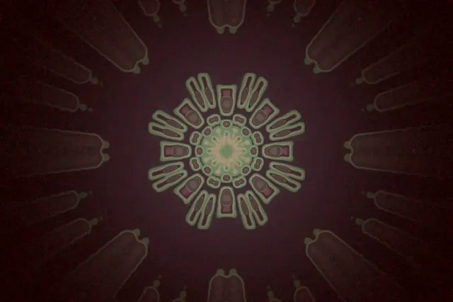 Neon Tunel Kaleidoskop Radijalni Prasak 3:2 surface 60fps Screensaver Vj Loop