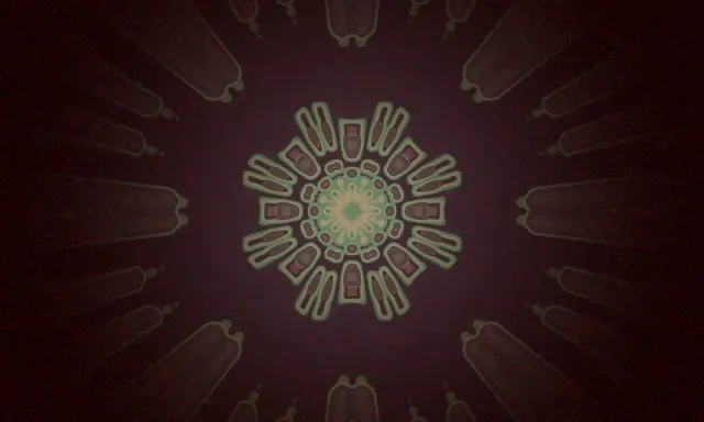 Неон Тунел Радијална Рбетна Експлозија 5:3 широк 60fps Заштитник на екран Vj loop