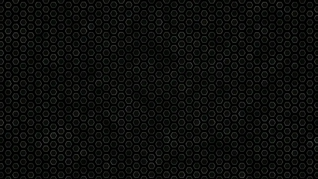 Dark Hexagonal Pattern Motion Background 4K