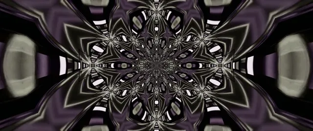 Neon Tünel Fraktal Mandala VJ Loop 2.39:1 Cinemascope 60fps Ekran Koruyucu