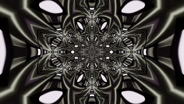 Tmavá Mandala Neon Tunel 4K UHD 60fps Šetrič Obrazovky PC VjLoops