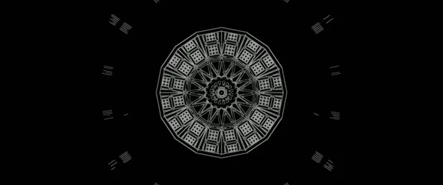 Neon Tunnel Gothic Mandala VJ Loop 2.39:1 Cinemascope 60fps Screensaver