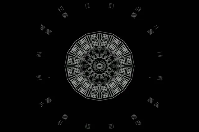 Neon Tunnel Mandala Stjerne Vj Loop 3:2 Surface 60fps Skjermsparer