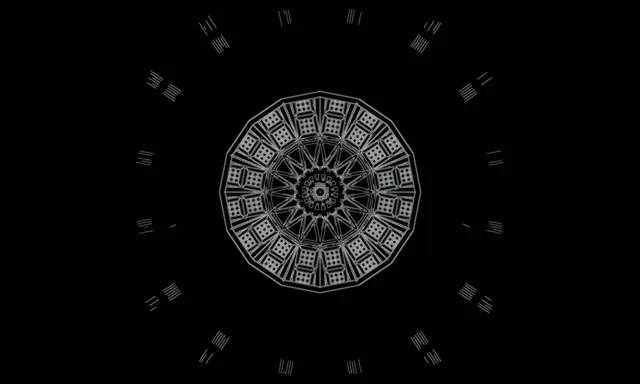 Neon Tunnel Kaleidoscope Star Burst VJ Loop 5:3 Wide 60fps Screensaver