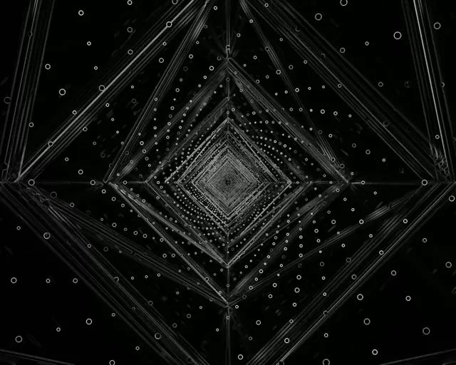 מנהרת ניאון כהה 5:4 תעשייתי 60fps שומר מסך VJ Loop PC לפטופ