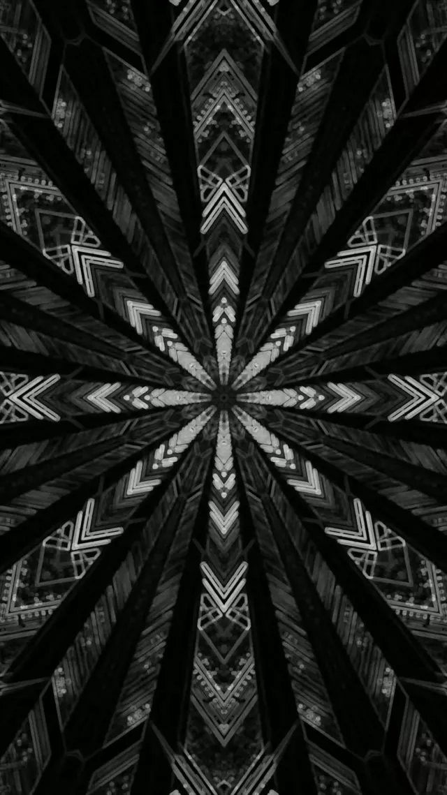 Túnel Neón Escuro Mandala Protector de Pantalla 60fps 9:16 Reels VJ Loop