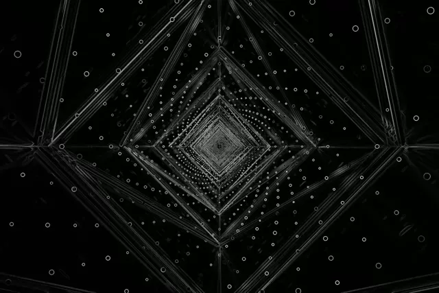 Tume Neoon Tunnel Ekraanisäästja 3:2 Pind 60fps VJ Loop PC Sülearvuti