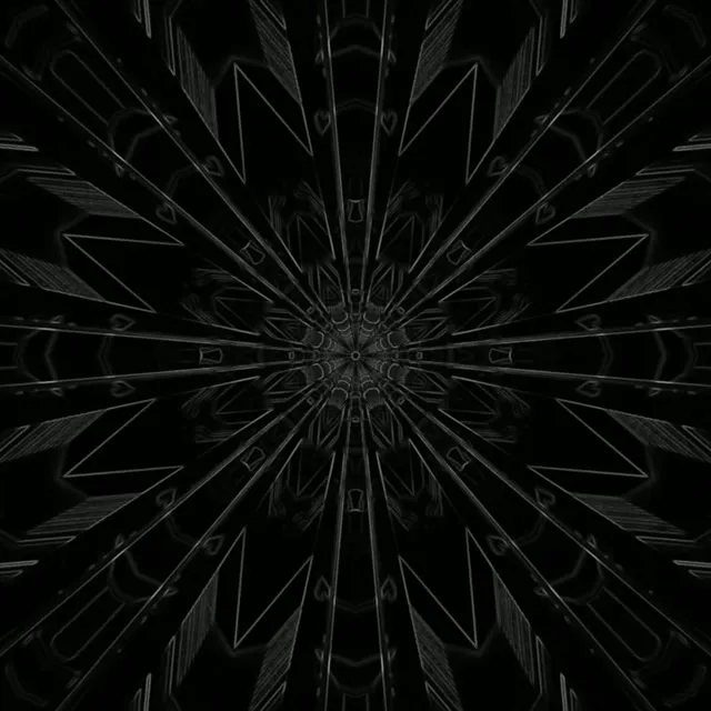 تونل نئون انفجار ستاره فرکتال تاریک Vj Loop 1:1 مربع 60fps محافظ صفحه