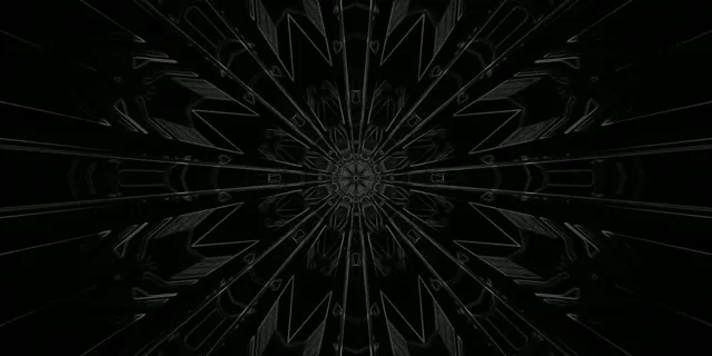 Неоновый Туннель Темная Геометрическая Звездная Вспышка Vj Loop 2:1 Univisium 60fps Заставка