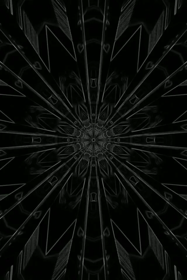 Tunnel za Neon Giza Mandala Burst VJ Loop 2:3 Photo Portrait 60fps Screensaver
